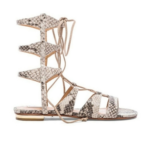 ERLINA SNAKESKIN GLADIATOR SANDAL - Picture 3 of 9
